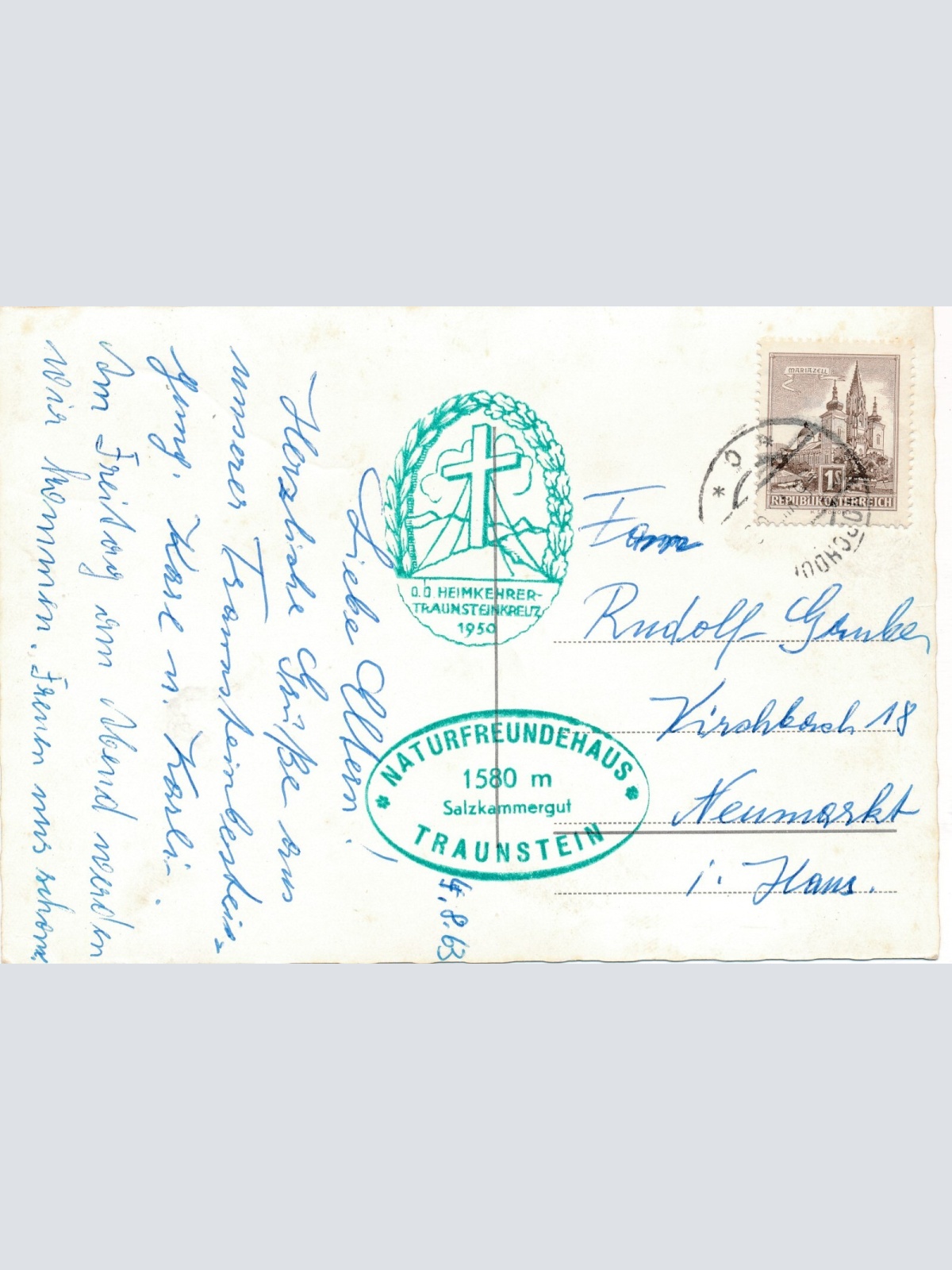 AK vom Traunstein Bergrettungsdienst Oberösterreich Ansichtskarte (8878)