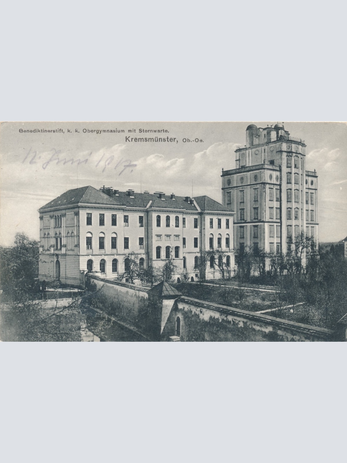 AK aus Kremsmünster mit Obergymnasium Oberösterreich Ansichtskarte (8890)