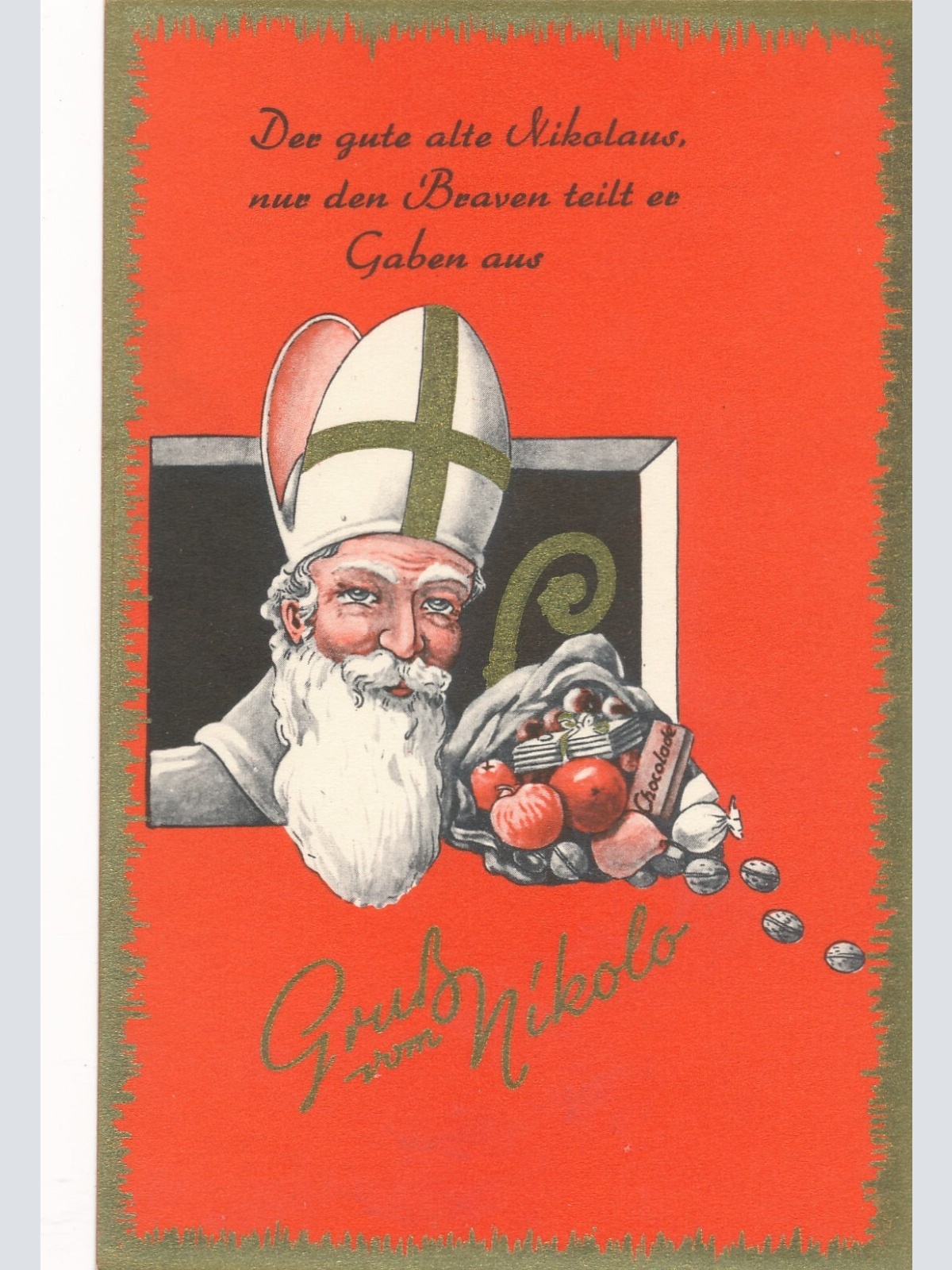 Motiv - Karte gruß vom Nikolaus (7227)