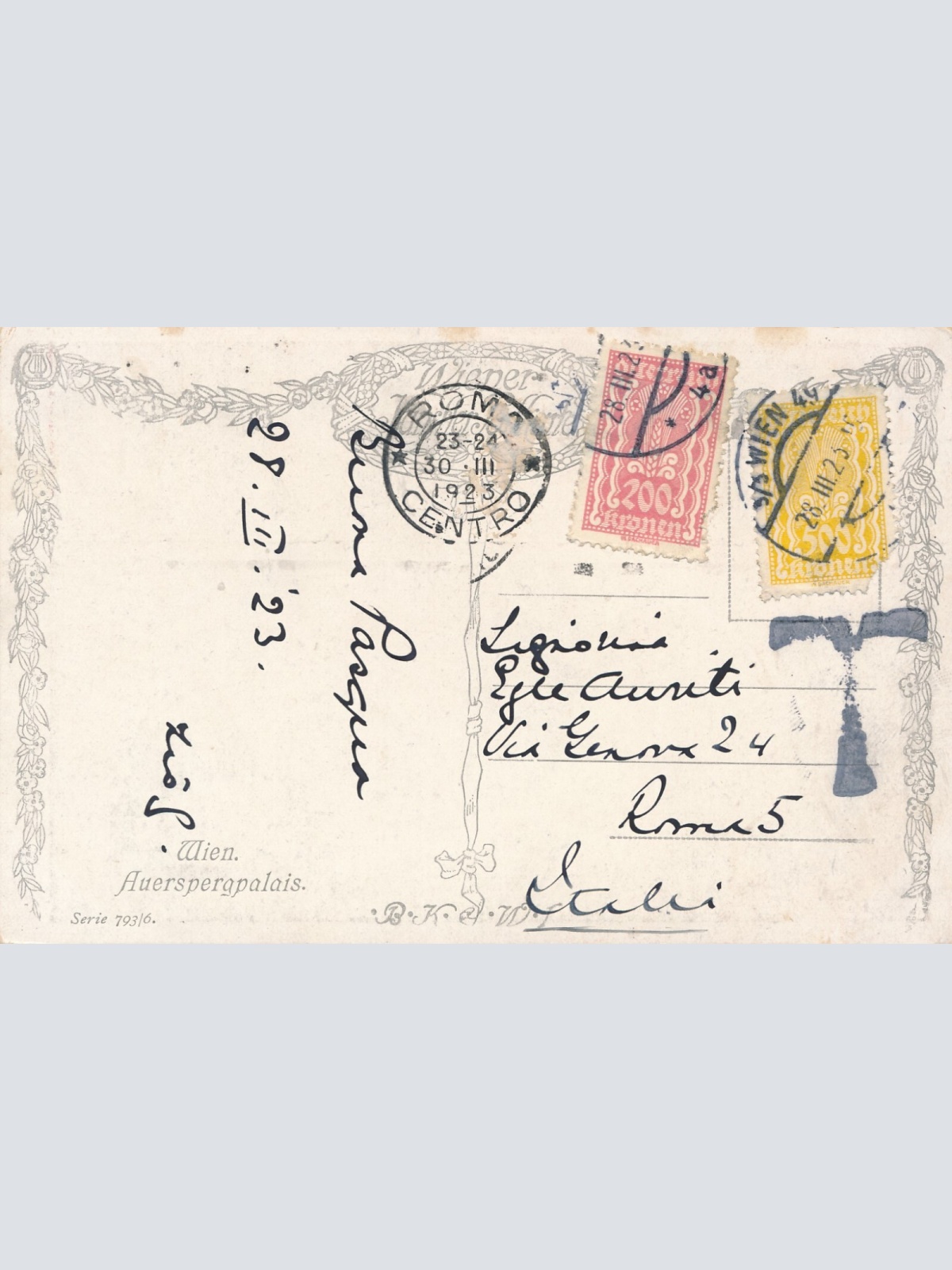 AK, Wien, Auerspergpalais (S2313)