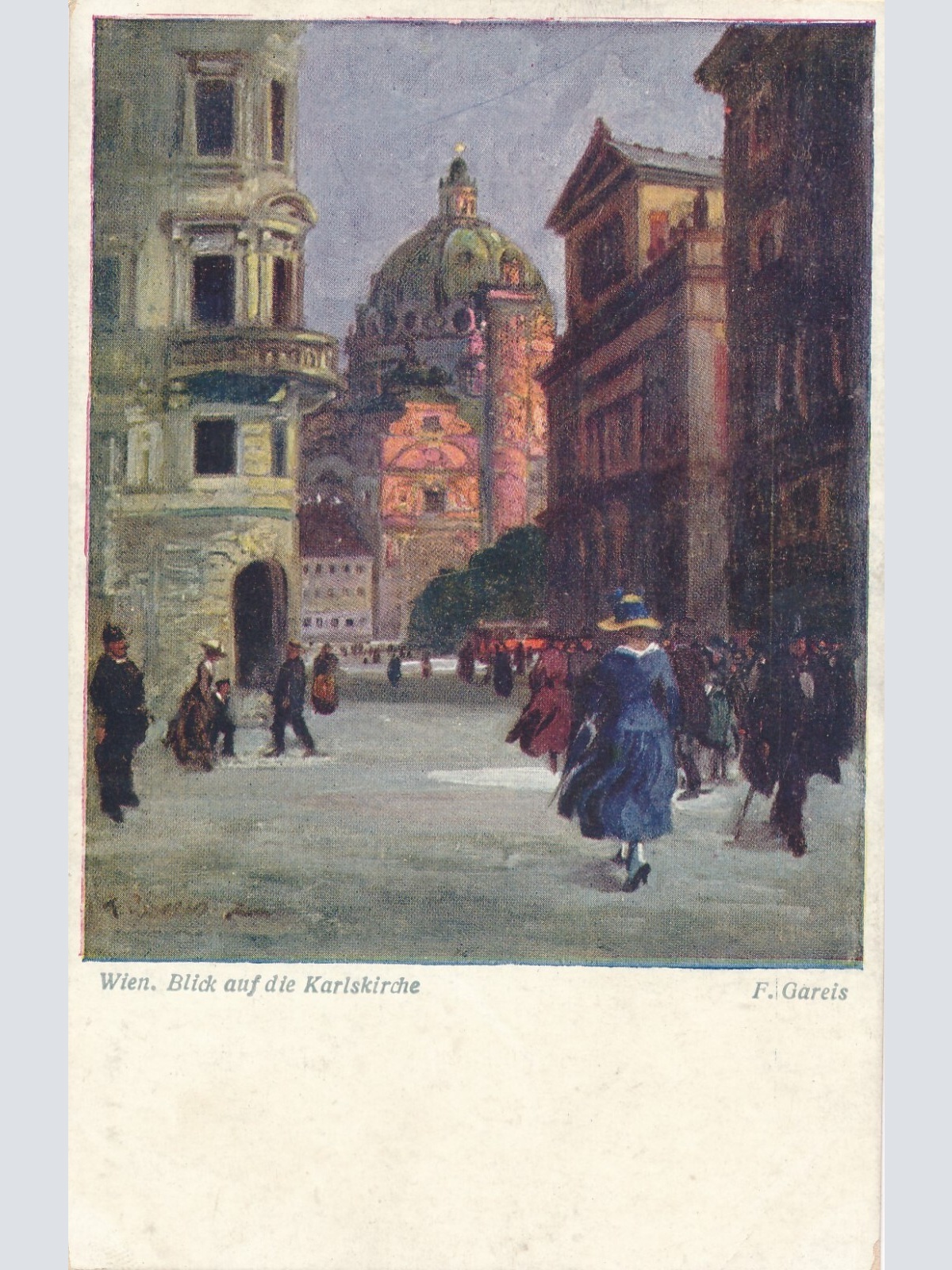 AK, Wien, Blick auf die Karlskirche (S2315)