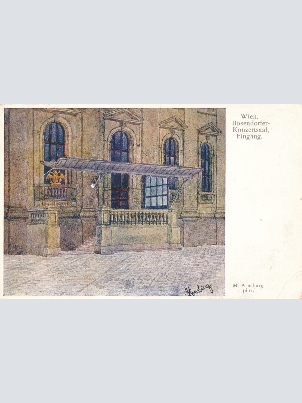 AK, Wien, BösendorferKonzertsaal, Eingang (S2316)