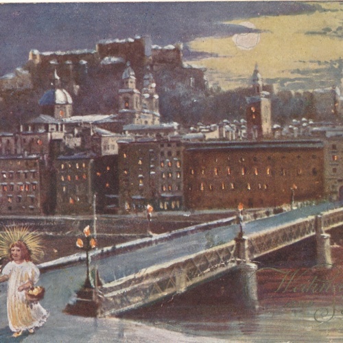 AK Frohe Weihnachten aus Salzburg (7207)