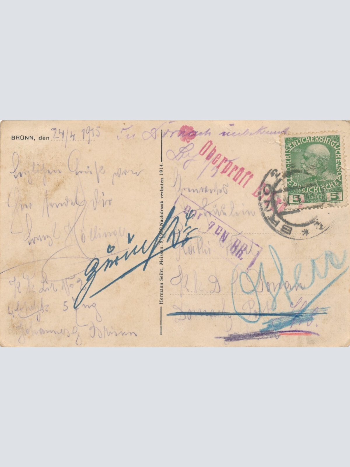 AK aus Brünn Tschechoslowakei (7195)