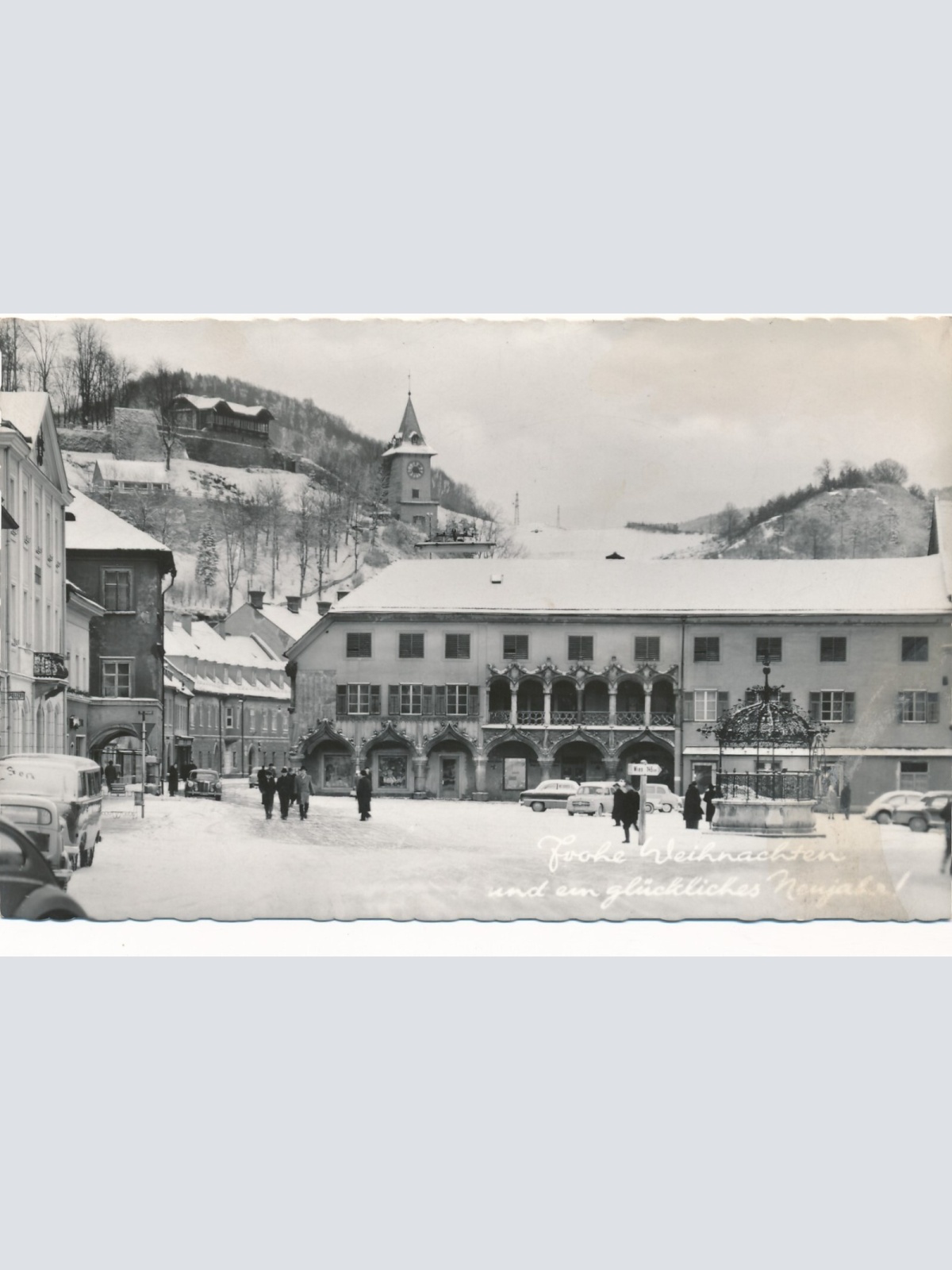 AK Frohe Weihnachten aus Bruck an der Mur (7205)