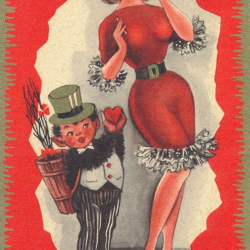 Motiv - Karte Krampus Krampuskellner (7215)