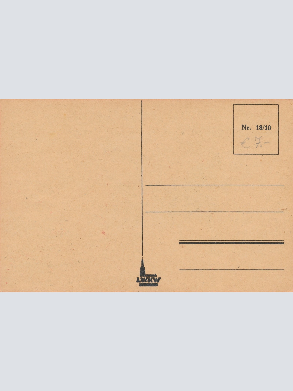 Motiv - Karte gruß vom Krampus Krampus auf Rute (7222)