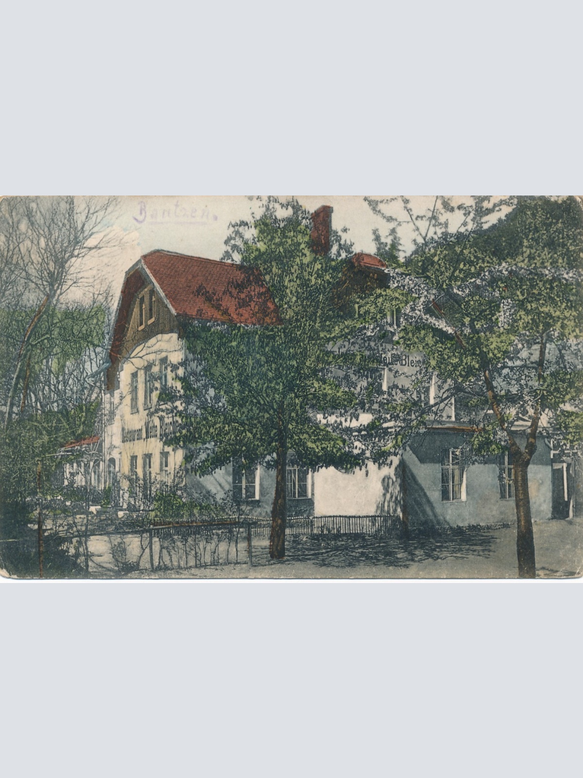 AK, Gruss vom Restaurant Weite Bleiche, Spreetal, Brandenburg (S2303)