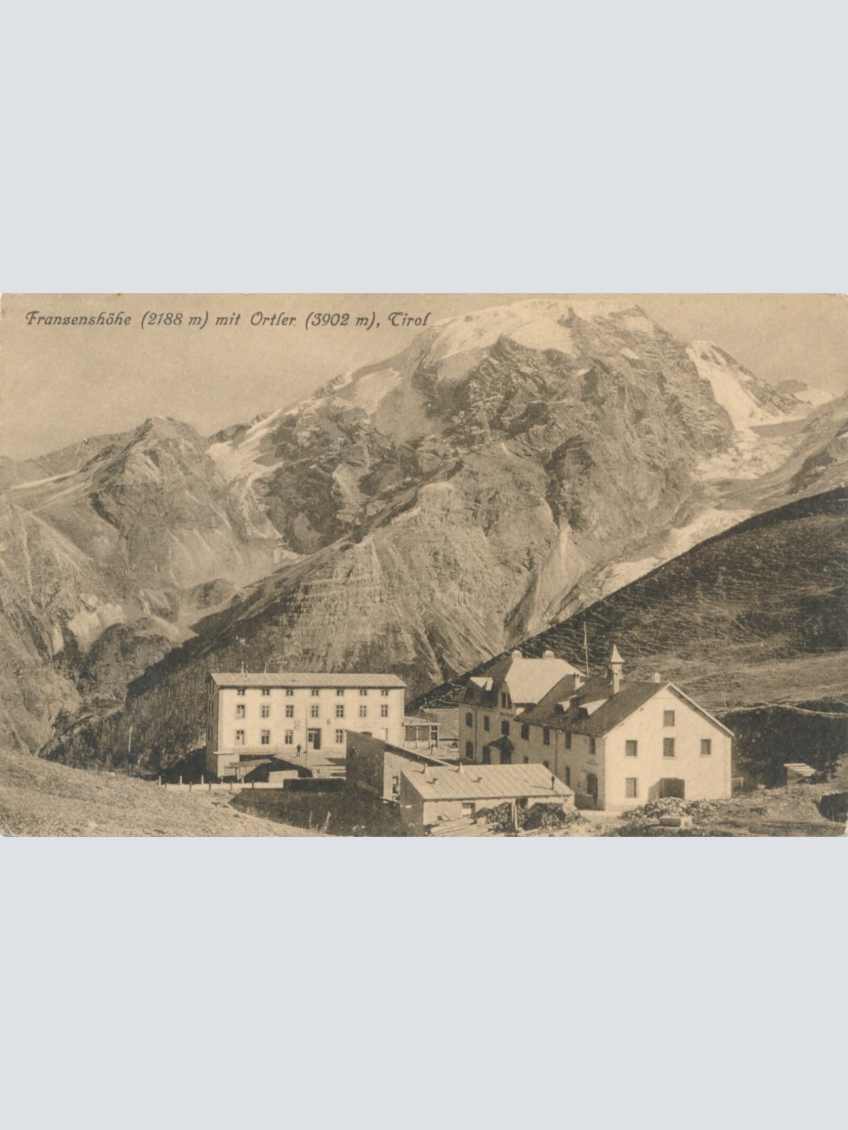 AK, Franzenshöhe mit Ortler, Tirol (S2305)