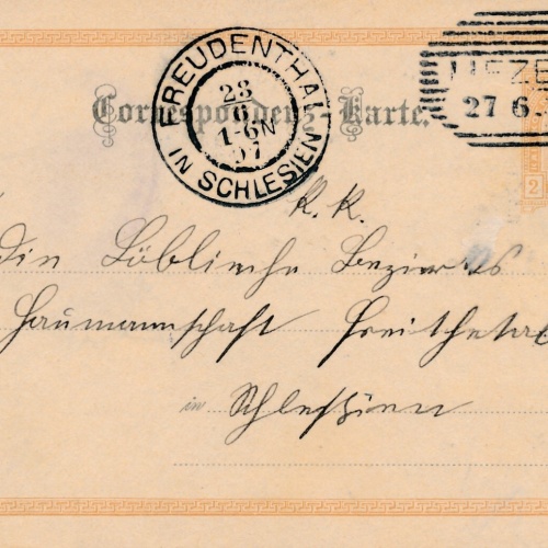 2 Kreuzer Ganzsachen - Karte 1897 aus Lienz (8397)