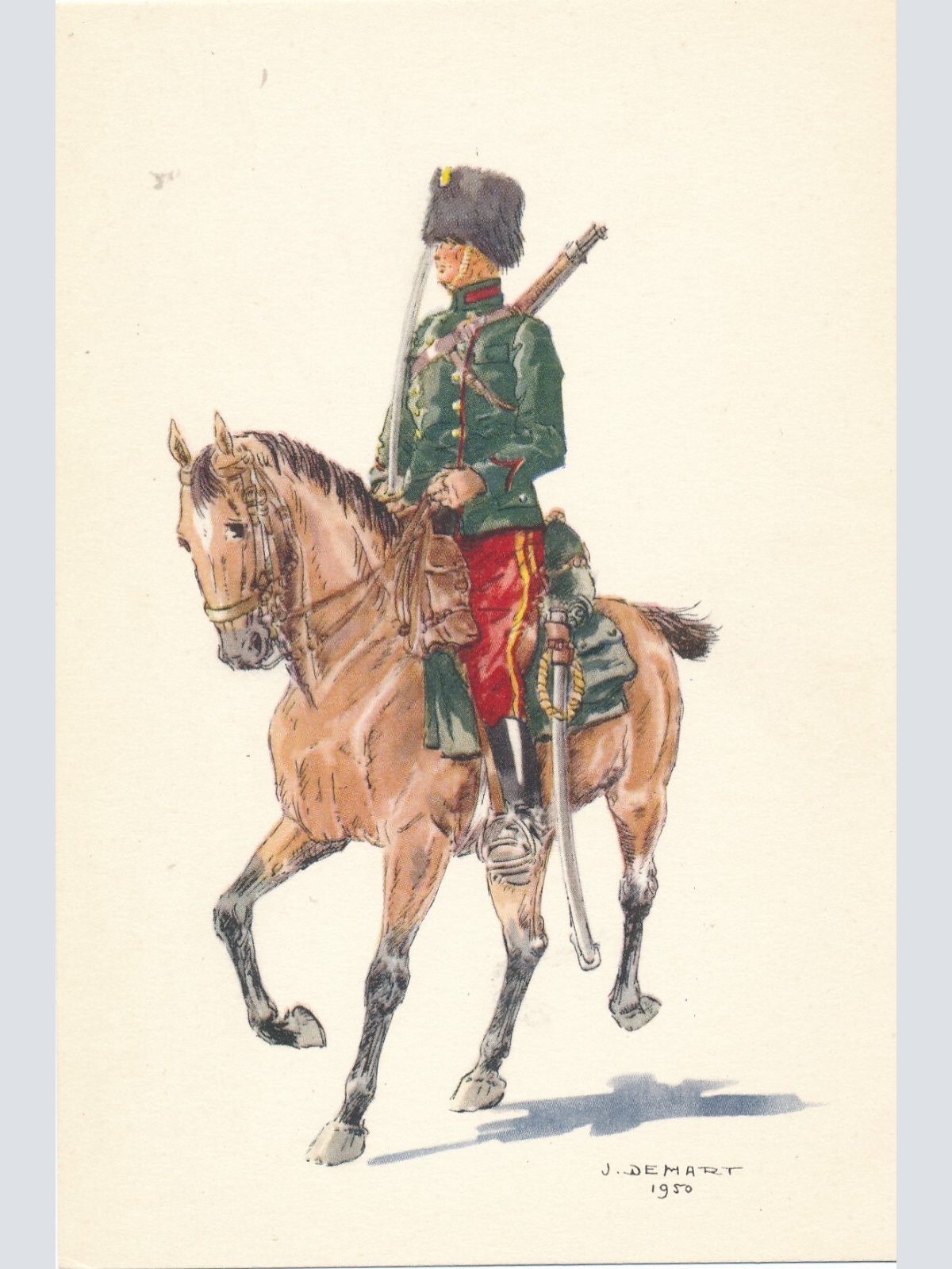 AK Uniform Belgien 1914 Gidsen Veldkledij Ansichtskarte (8735)