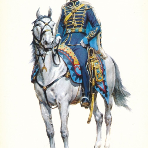 AK Uniform Kaiserr. Schweden 1864 Husaren Offizier Ansichtskarte (8728)