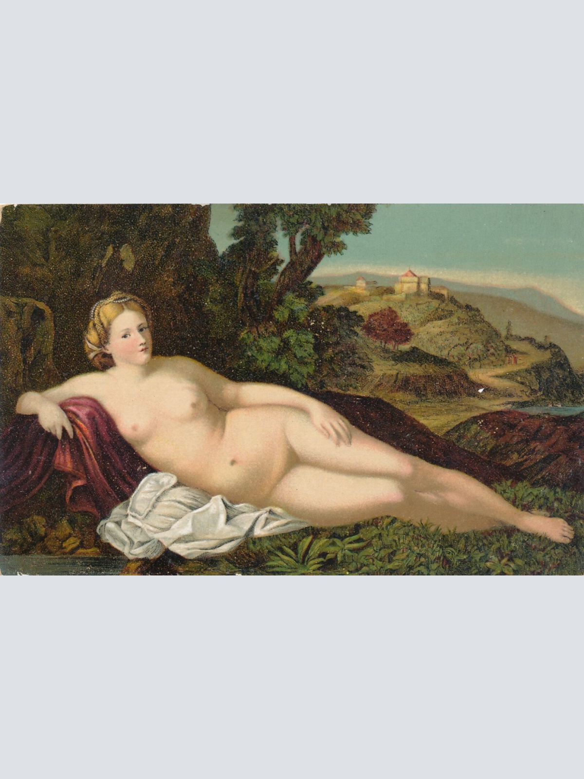 AK Erotik Akt - Nackt Busen Nackte Frau Tiziano Vecelli Firenze (6900)