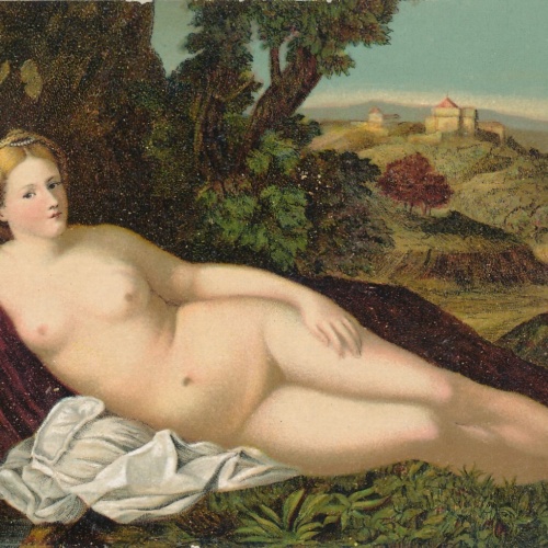 AK Erotik Akt - Nackt Busen Nackte Frau Tiziano Vecelli Firenze (6900)
