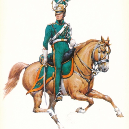 AK Uniform Königreich Niederlande 1825 Lancier reg Korporal Ansichtskarte (8747)