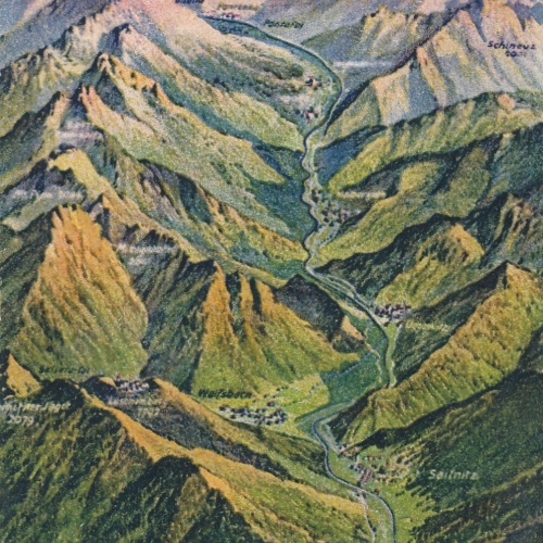 AK Kanaltal von Tarvis bis Pontebba Italien Ansichtskarte (8827)