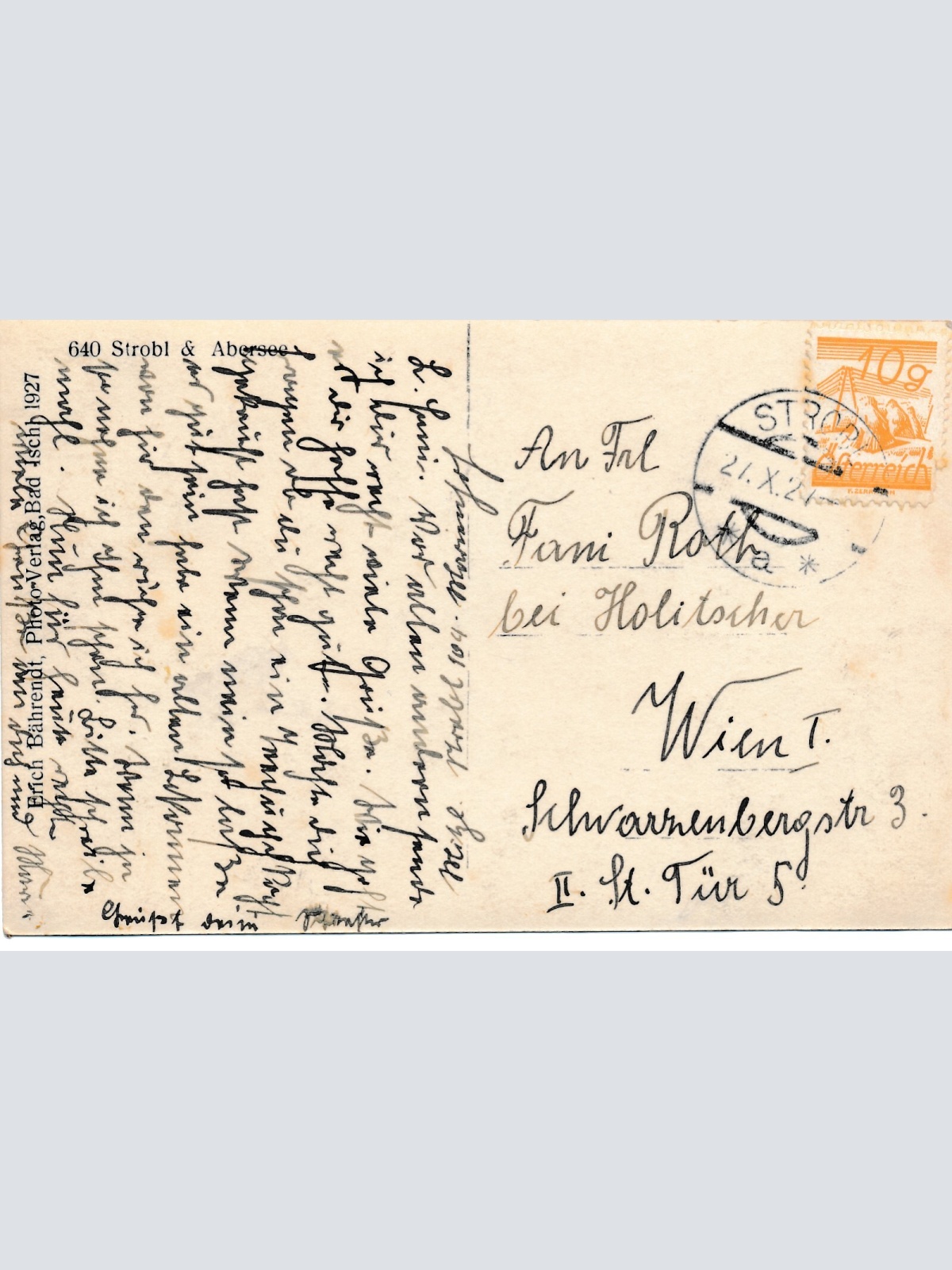 AK aus Strobl Salzburg Ansichtskarte (8809)