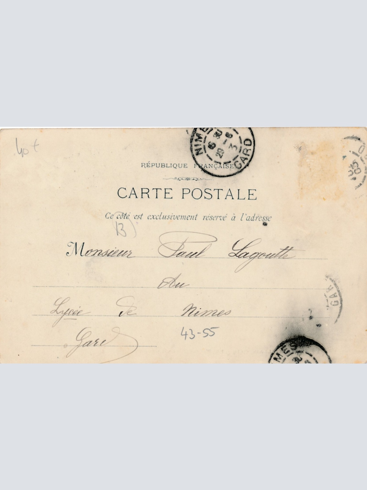 AK aus Marseille Pecheurs ses Enfants Italien Ansichtskarte (8767)