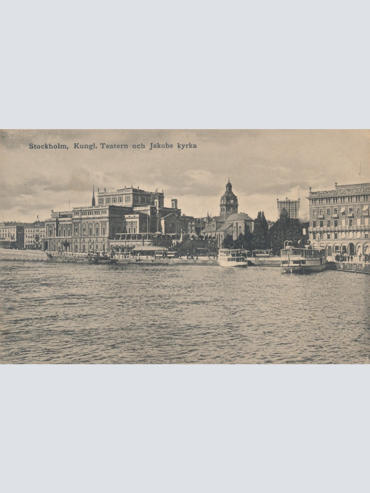 AK aus Stockholm Kungl. Teatern och Jakobs kyrka Schweden (7382)