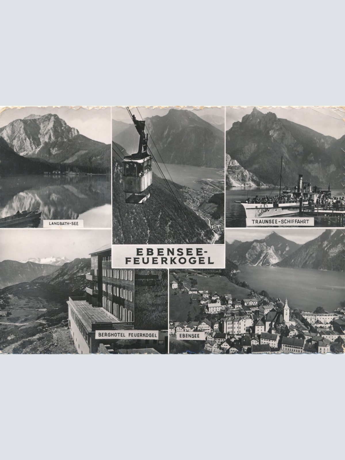 AK aus Ebensee Feuerkogel Oberösterreich Mehrbildkarte (J16)