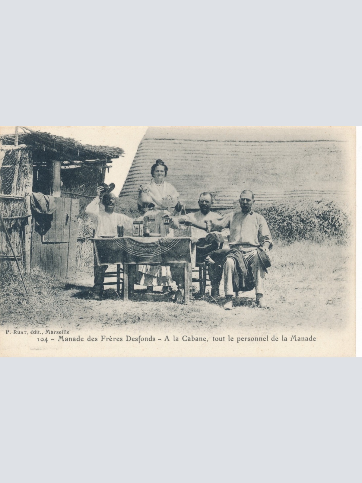 AK aus Marseille Manade des Freres Desfonds Italien Ansichtskarte (8761)