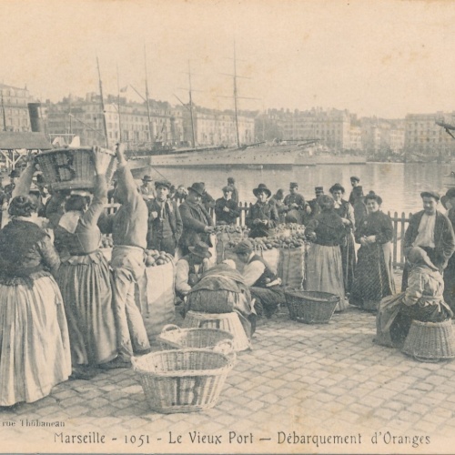 AK aus Marseille am Hafen Italien Ansichtskarte (8762)