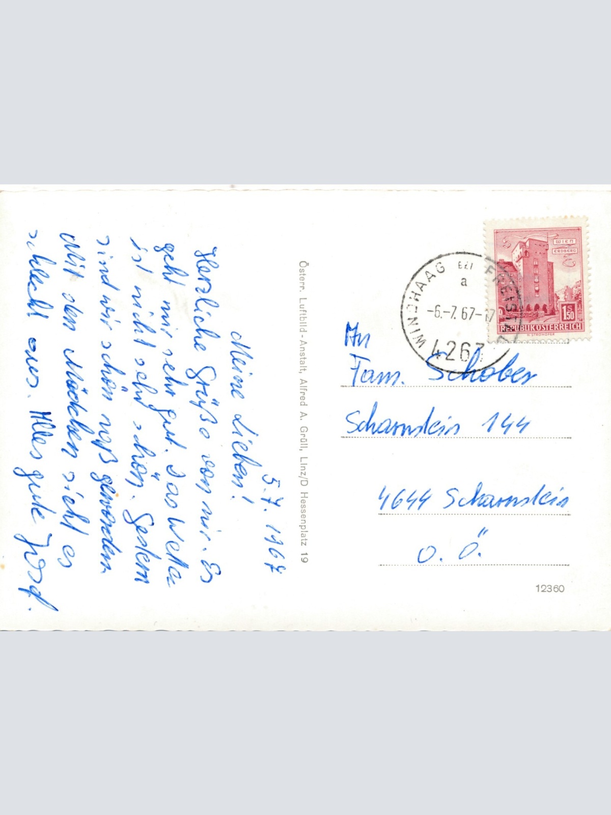 AK aus Windhag Oberösterreich Fliegerfoto (J12)