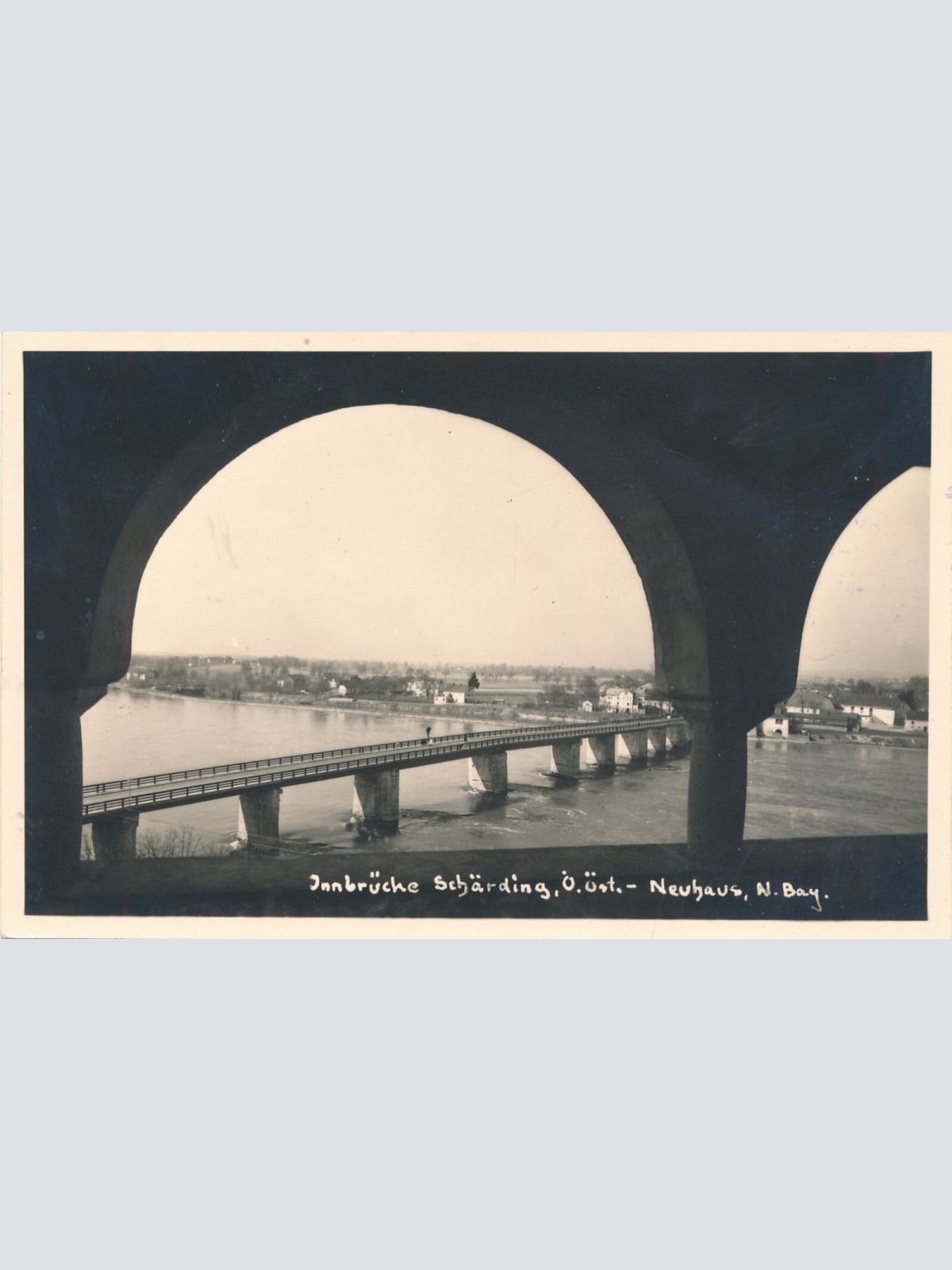 AK aus Schärding Oberösterreich Innbrücke (J10)