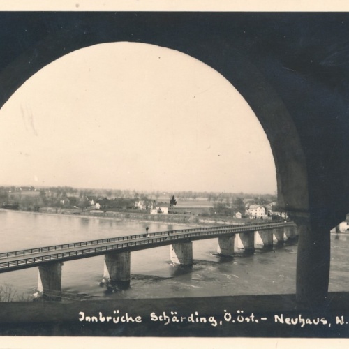 AK aus Schärding Oberösterreich Innbrücke (J10)
