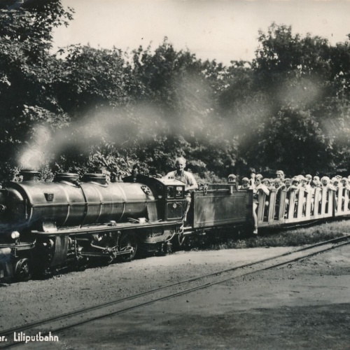 AK aus Wien Prater mit Eisenbahn Wien Ansichtskarte (8793)