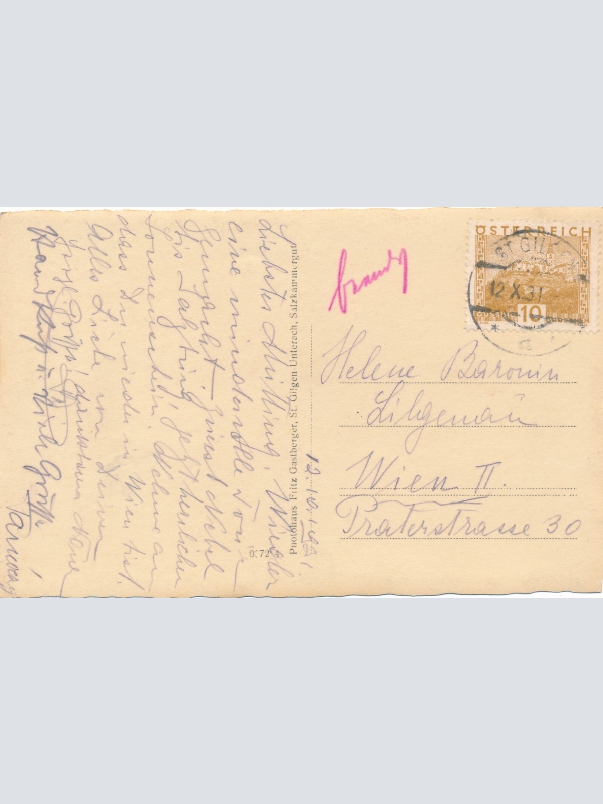 AK aus St.Gilgen Salzburg Ansichtskarte --- (8798)