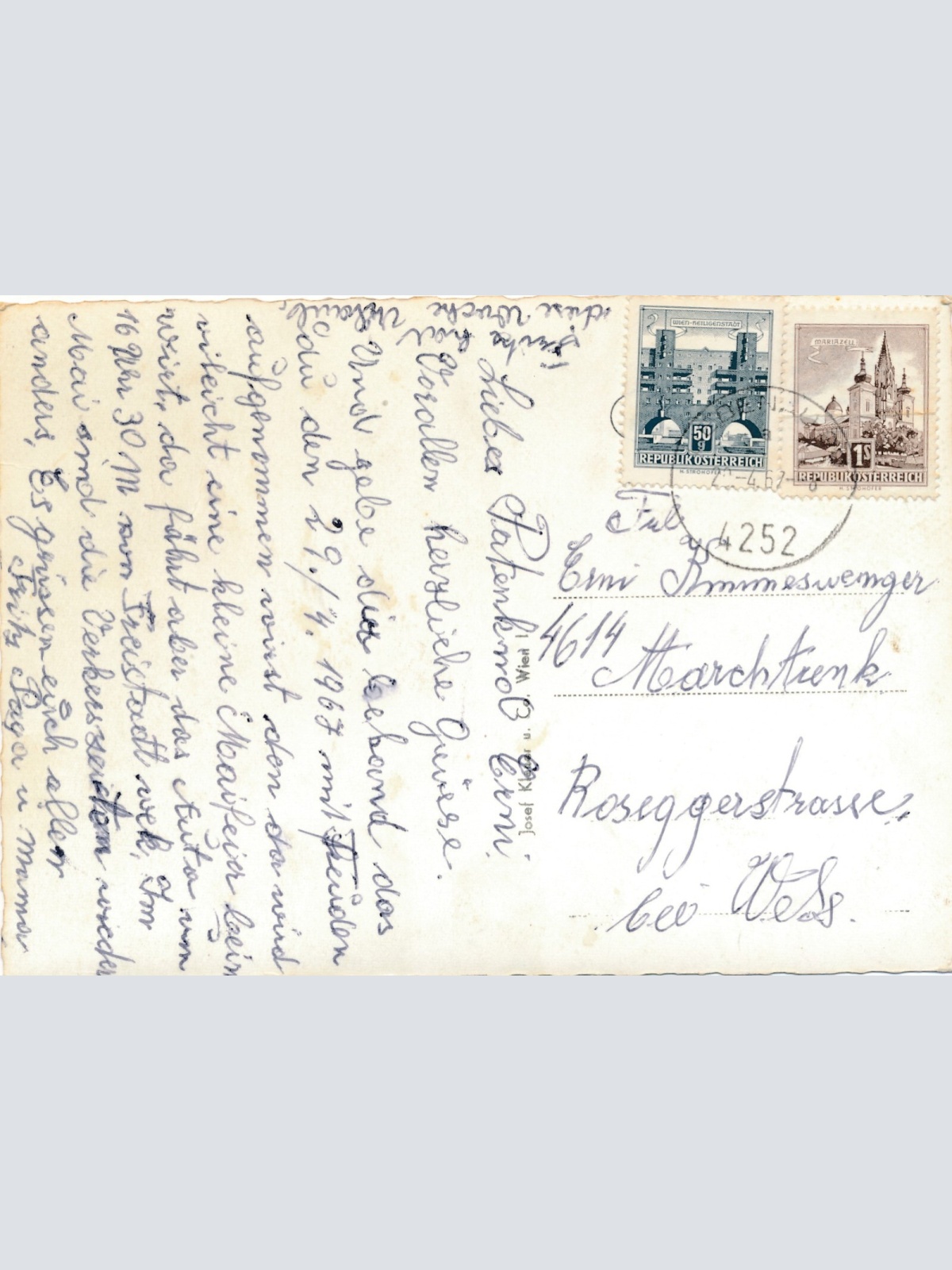 AK aus Liebenau Oberösterreich Fliegerfoto (J7)