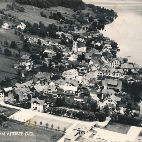 AK aus Unterrach Oberösterreich Fliegerfoto (J9)