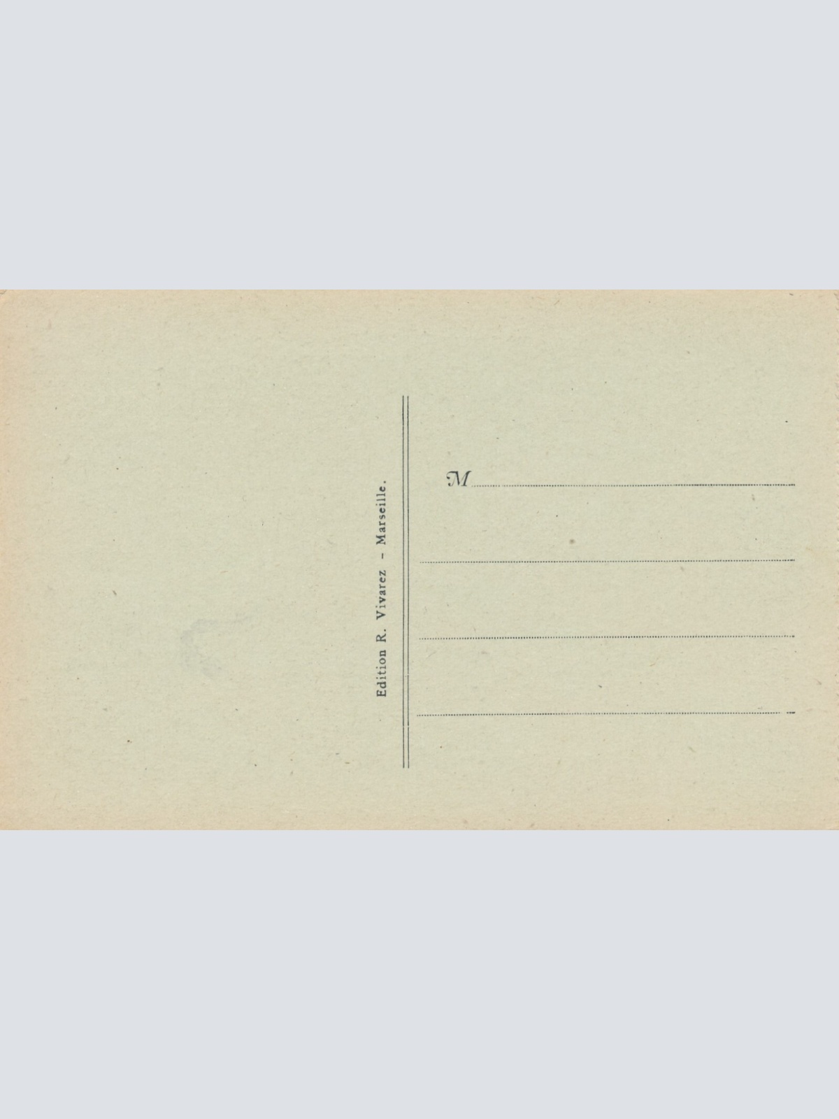 AK aus Marseille Quai des Belges Italien Ansichtskarte (8779)