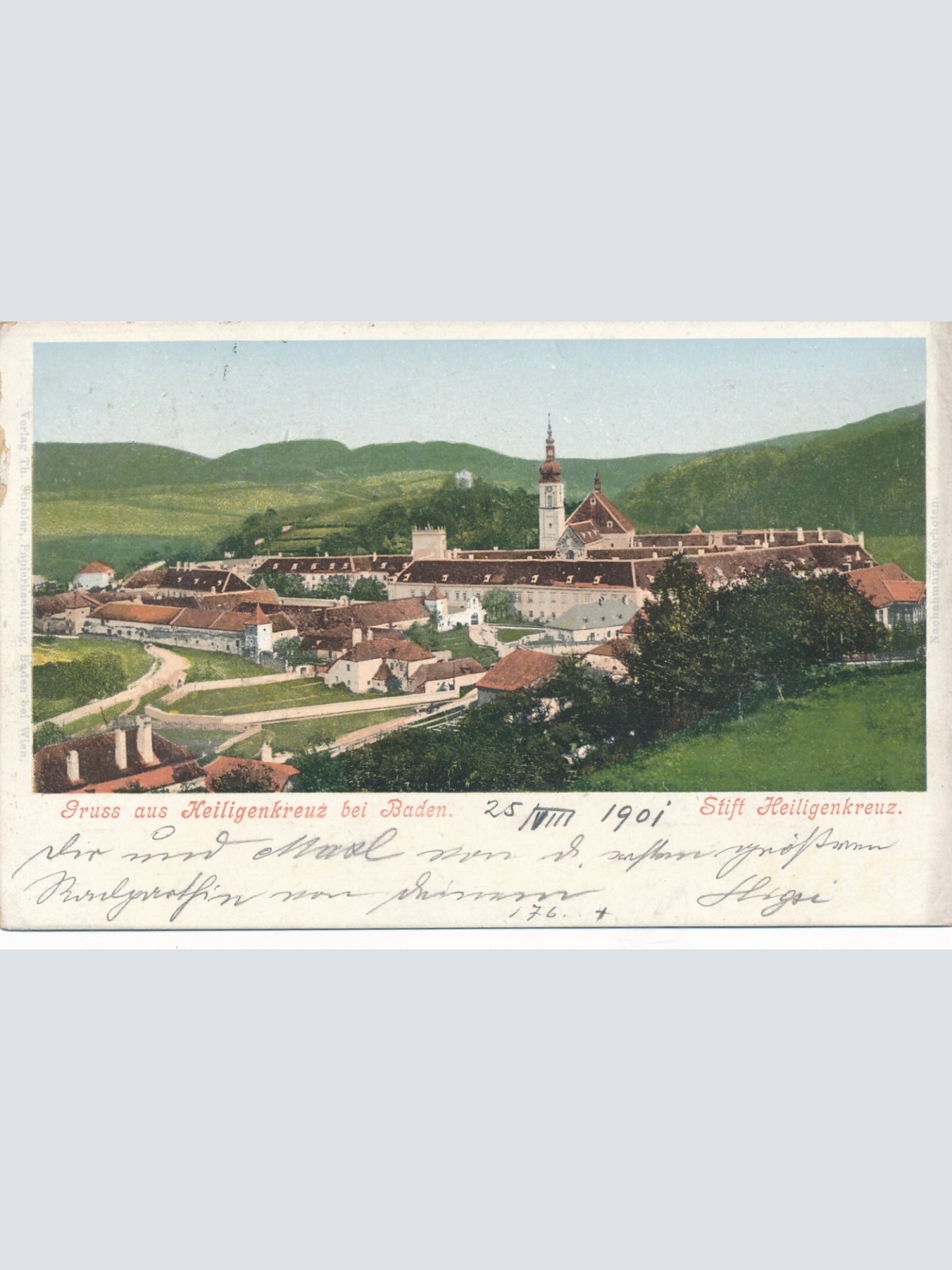 AK aus Heiligenkreuz mit Stift Niederösterreich Ansichtskarte (8785)