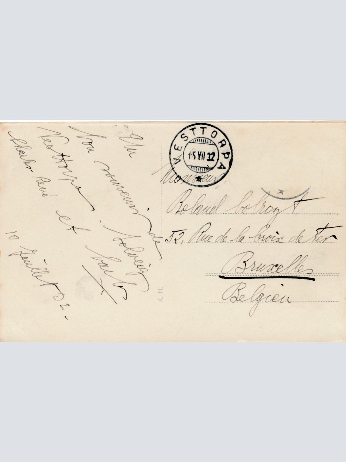 AK aus Oslo Piperviken mit Dampfer Norwegen (9150)