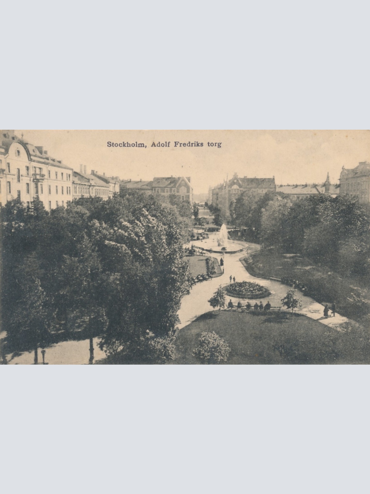 AK aus Stockholm Adolf Fredriks torg Schweden (7386)