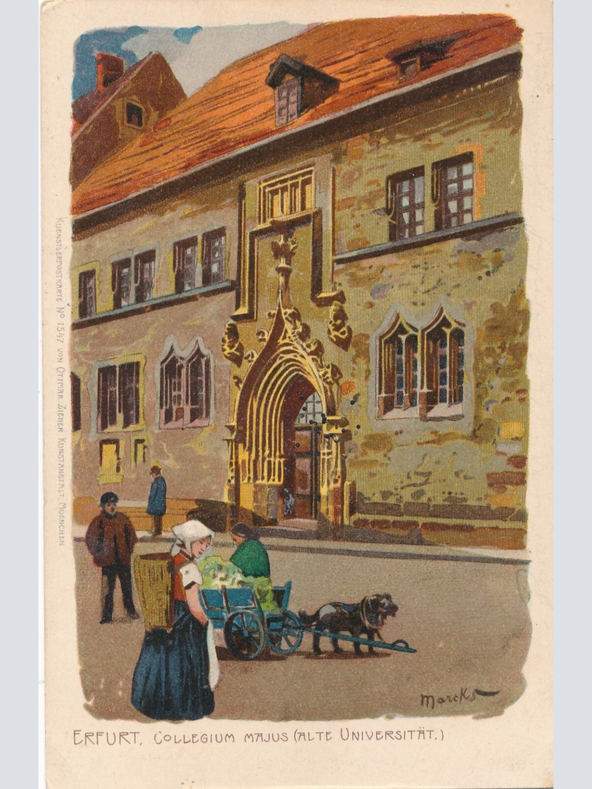 AK aus Erfurt mit Collegium Thüringen Ansichtskarte (9202)