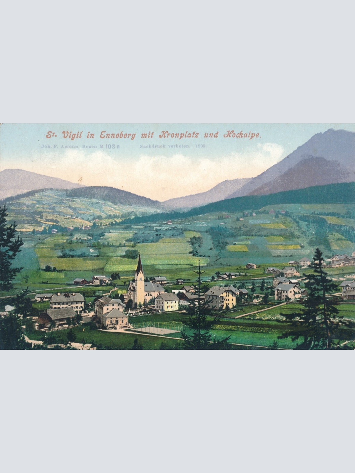 AK aus St. Vigil in Enneberg mit Kronplatz Italien Ansichtskarte (9191)