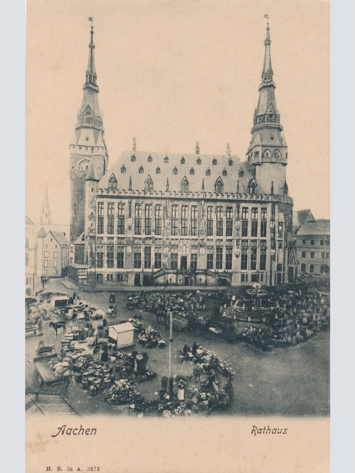 AK aus Aachen mit Rathaus Nordrhein - Westfalen Ansichtskarte (9207)