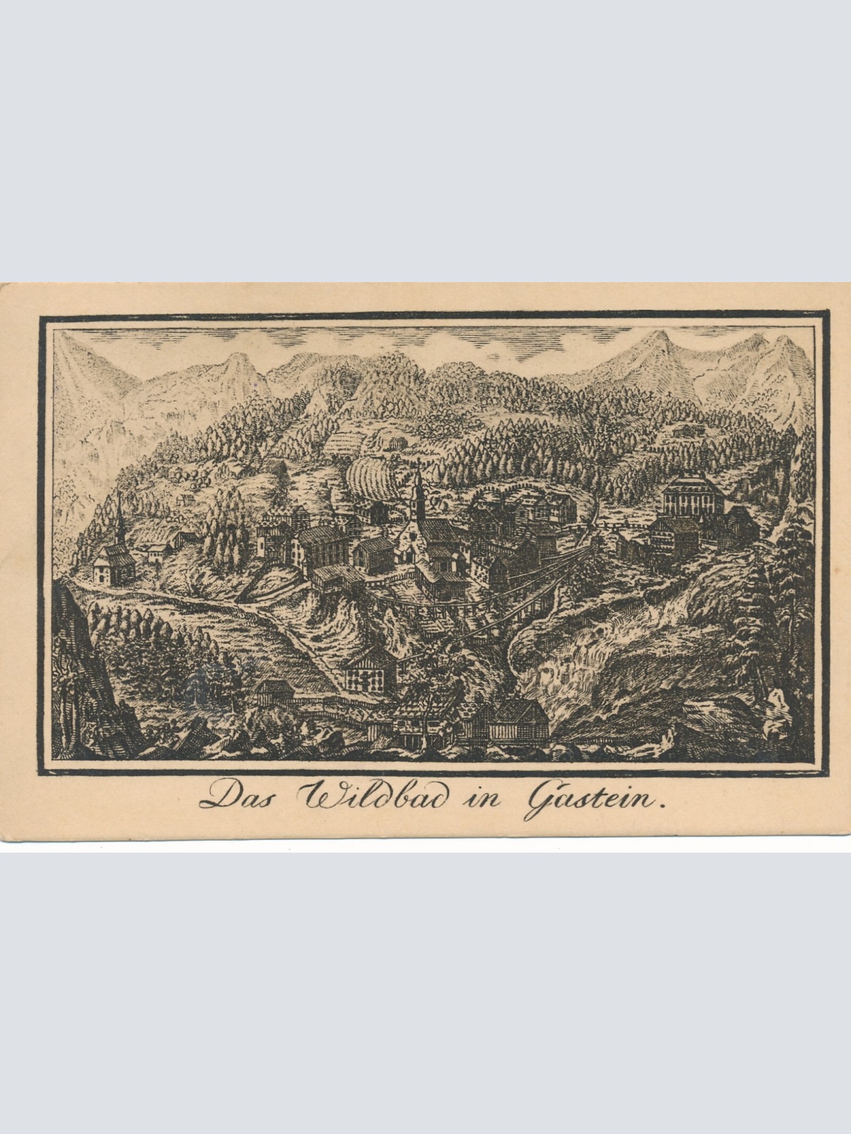 AK aus Gastein das Wildbad Salzburg Ansichtskarte (9238)