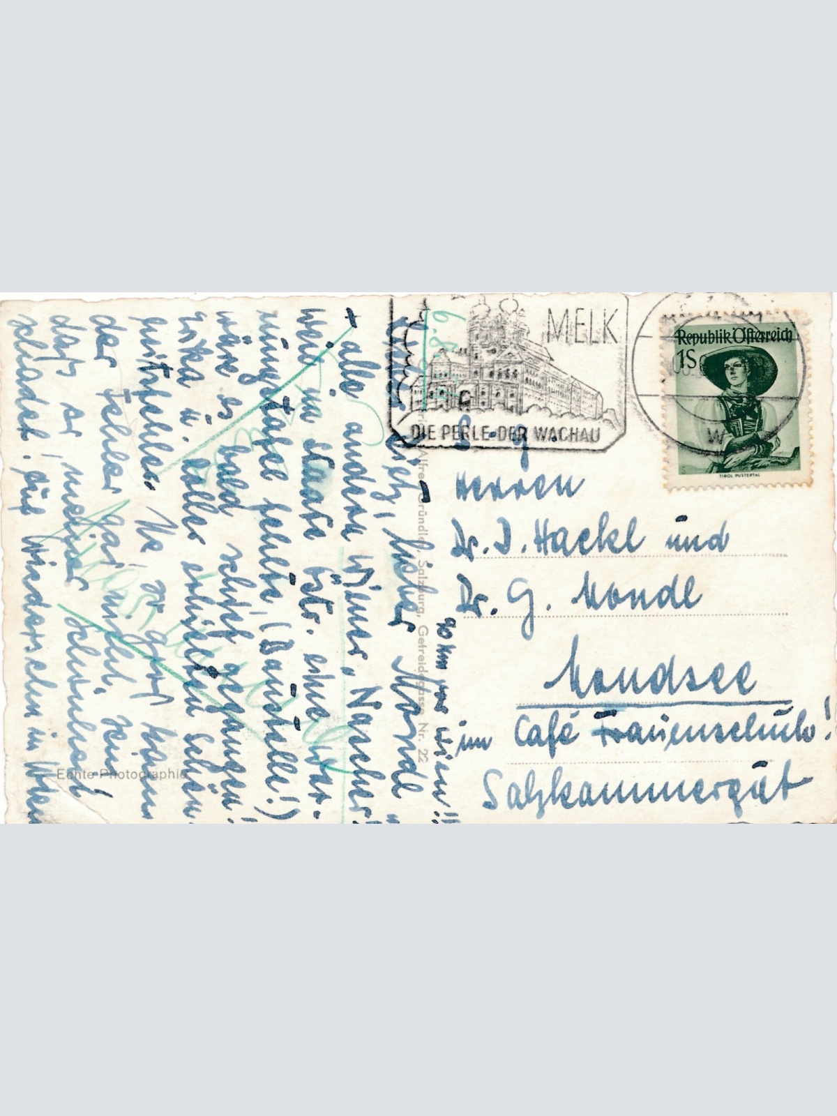 AK aus Gmunden Oberösterreich geg. Höllengebirge (J47)