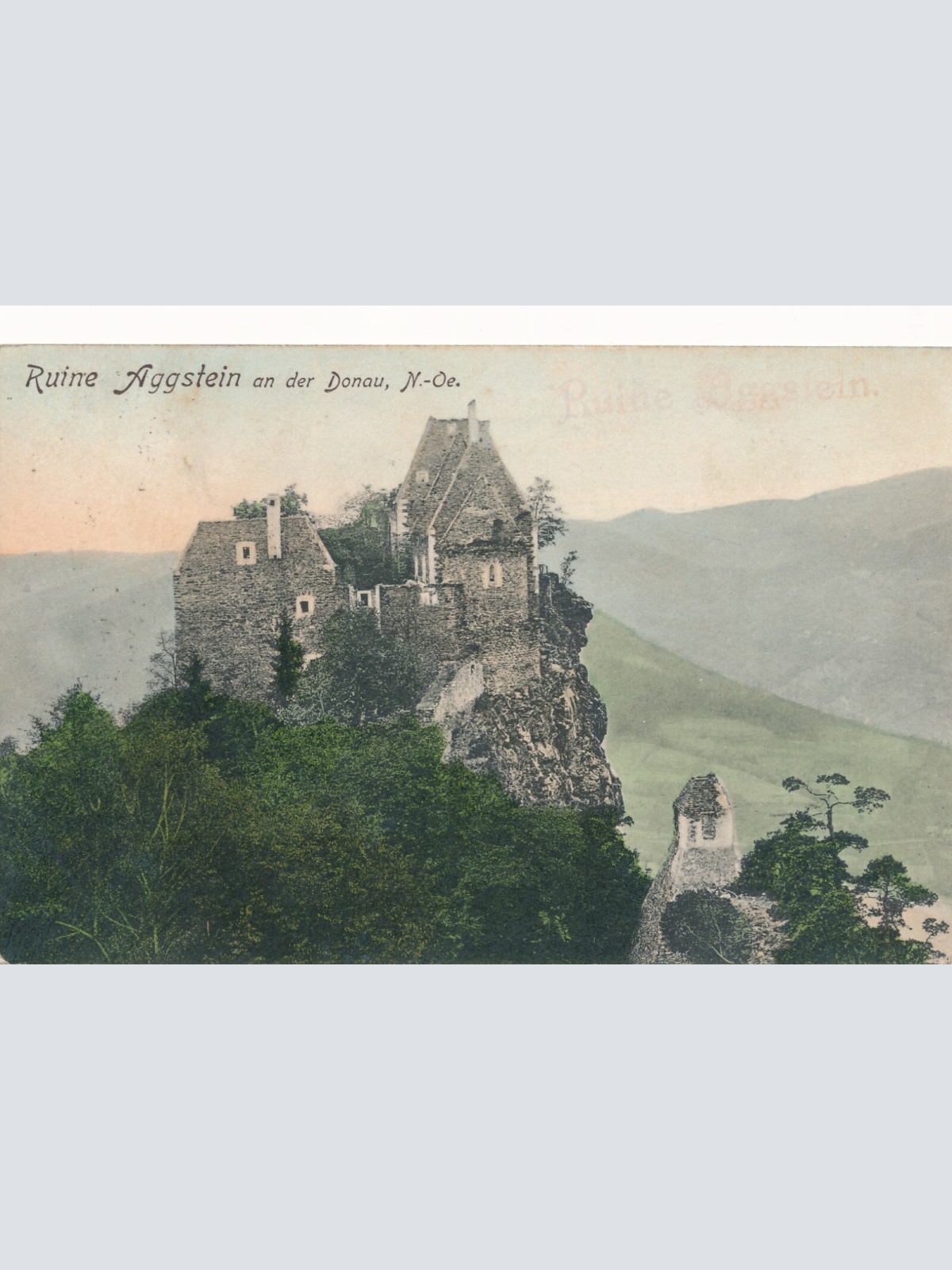 AK aus Aggstein an der Donau Niederösterreich Ruine Aggstein (J50)