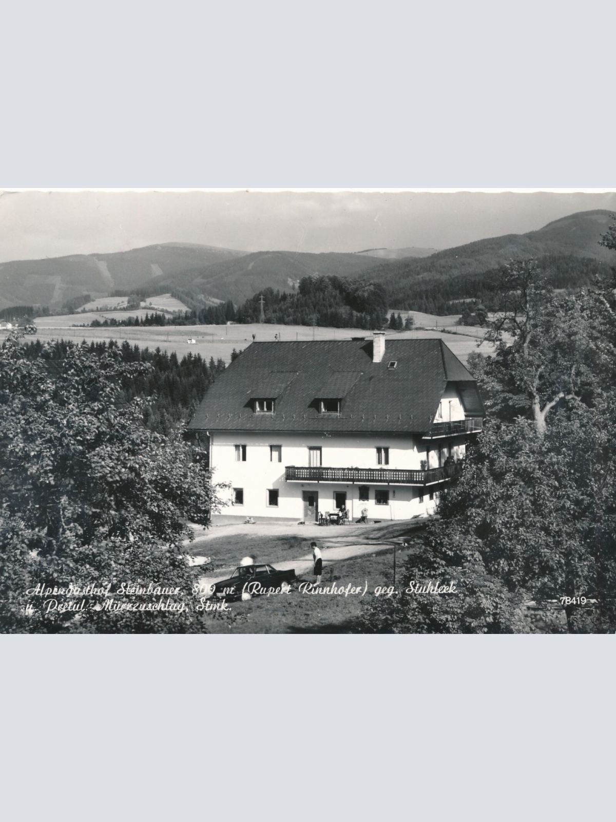 AK aus Münzzuschlag Steiermark Alpengasthof Steinbauer (J69)