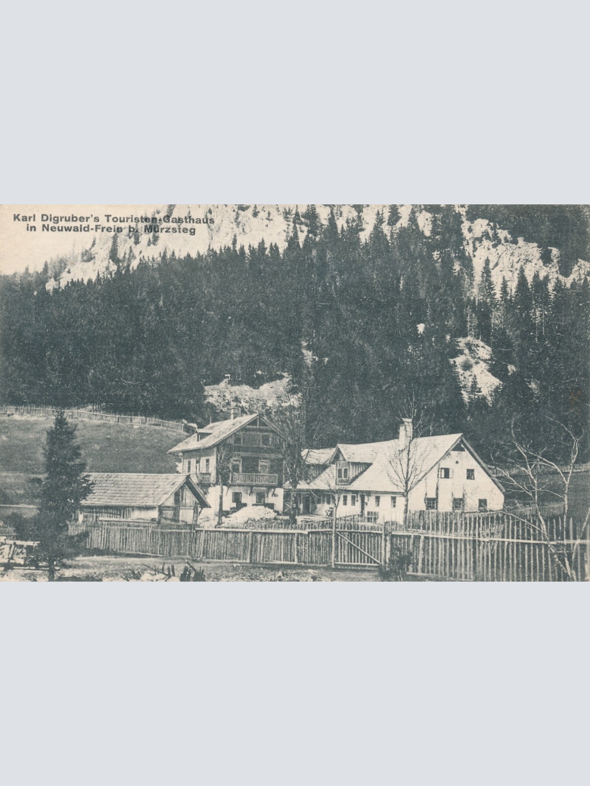 AK aus Mürzsteg mit Karl Digrubers Touristen Gasthaus Steiermark (7036)