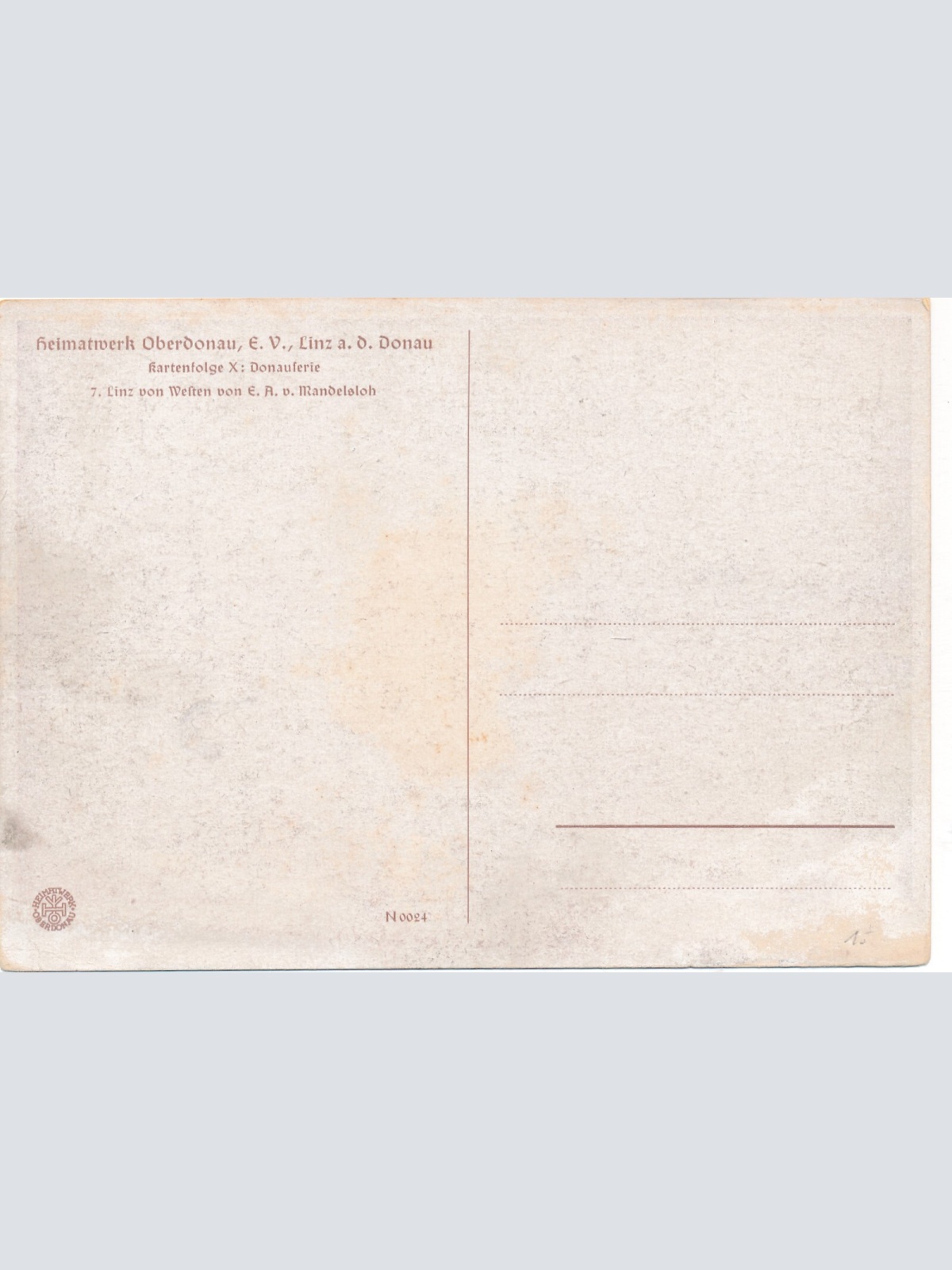 Künstler - AK Heimatwerk aus Linz an der Donau Oberösterr. Ansichtskarte (8959)