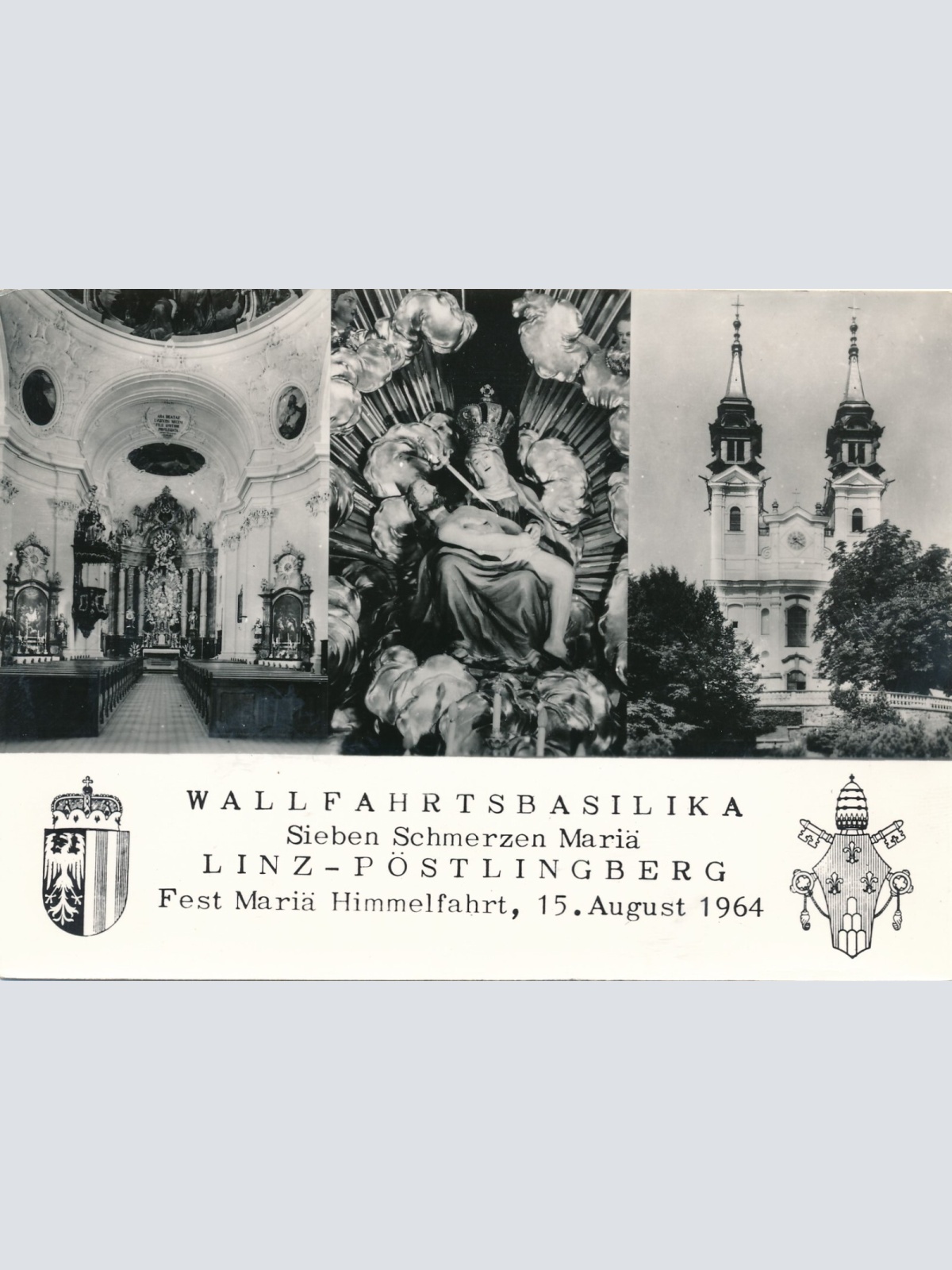 AK aus Linz an der Donau Wallfahrtsbasilika Oberösterr. Ansichtskarte (8978)