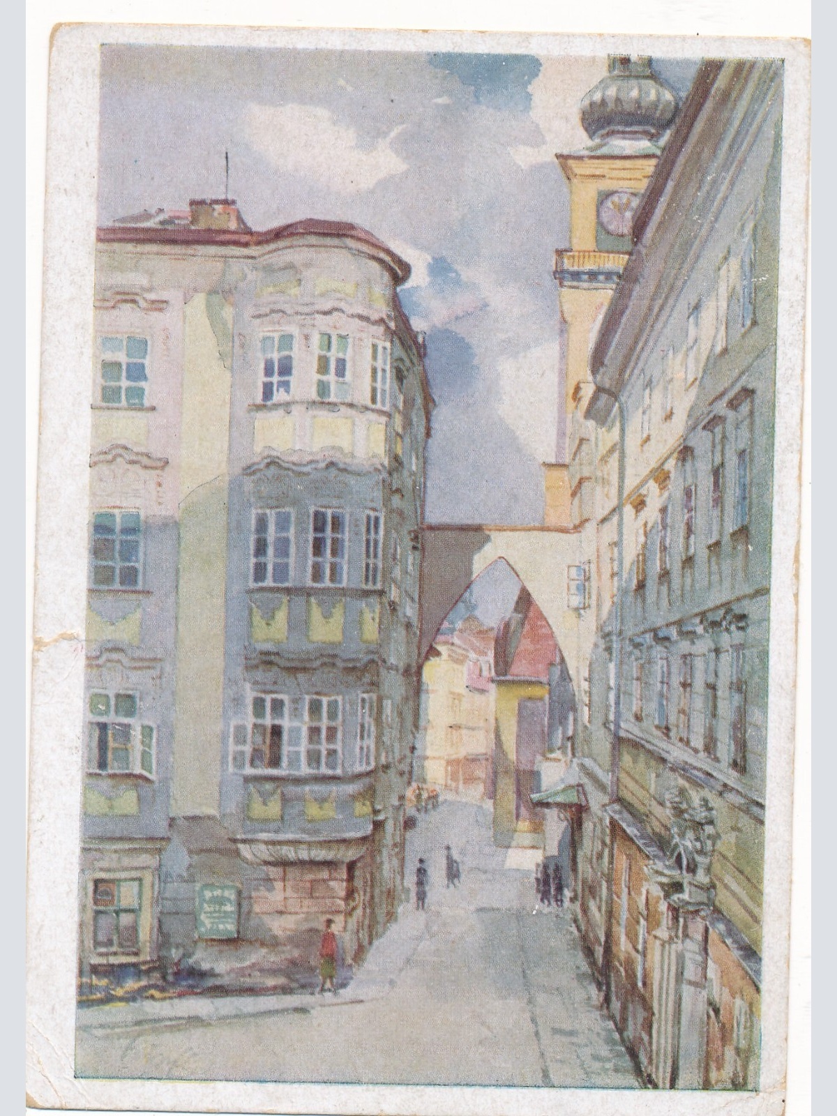 Künstler - AK Heimatwerk aus Linz an der Donau Oberösterr. Ansichtskarte (8967)