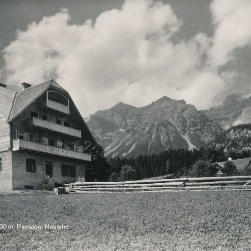 AK aus Ramsau mit Pension Neuwirt Steiermark Ansichtskarte (9076)