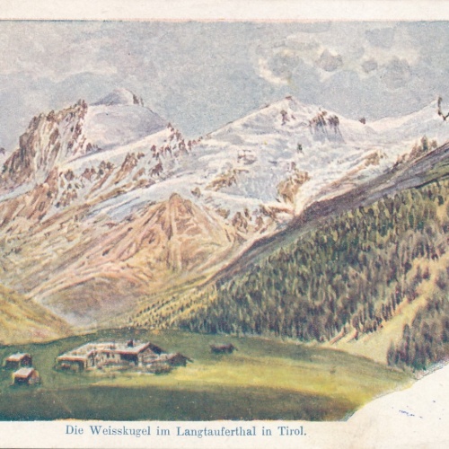 AK die Weisskugel im Langtauferthal Tirol Ansichtskarte (9369)